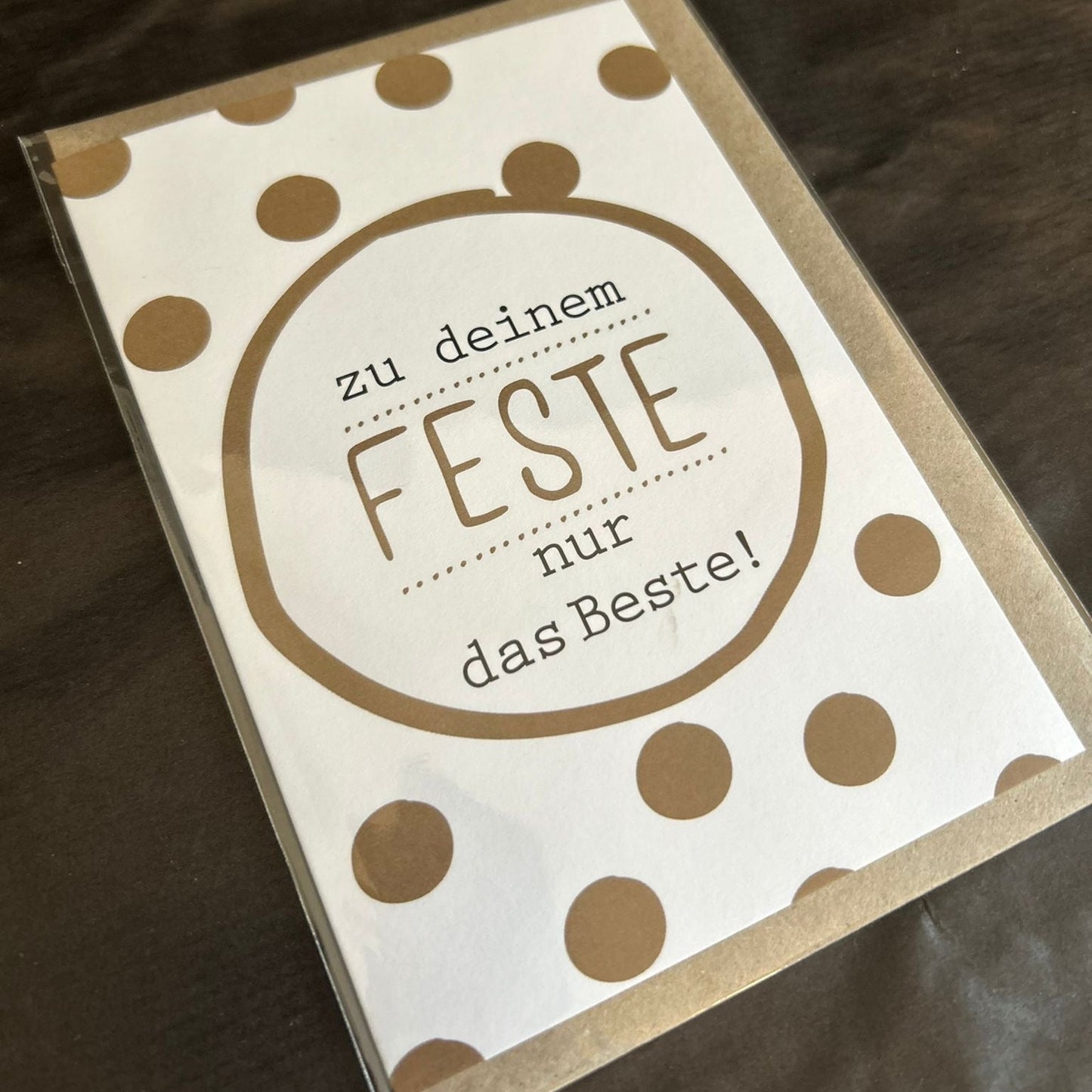 Geburtstagskarte "Zu deinem Feste"