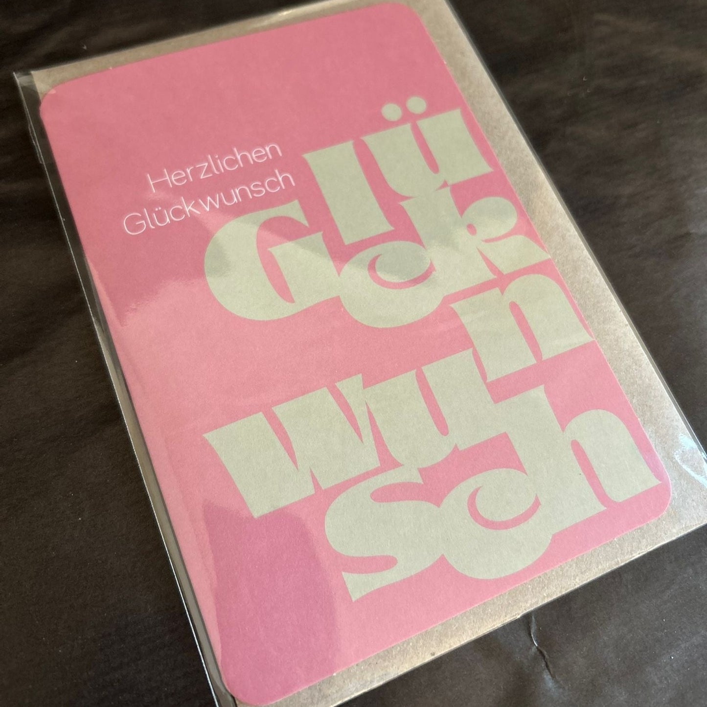 Glückwunschkarte "Herzlichen Glückwunsch"