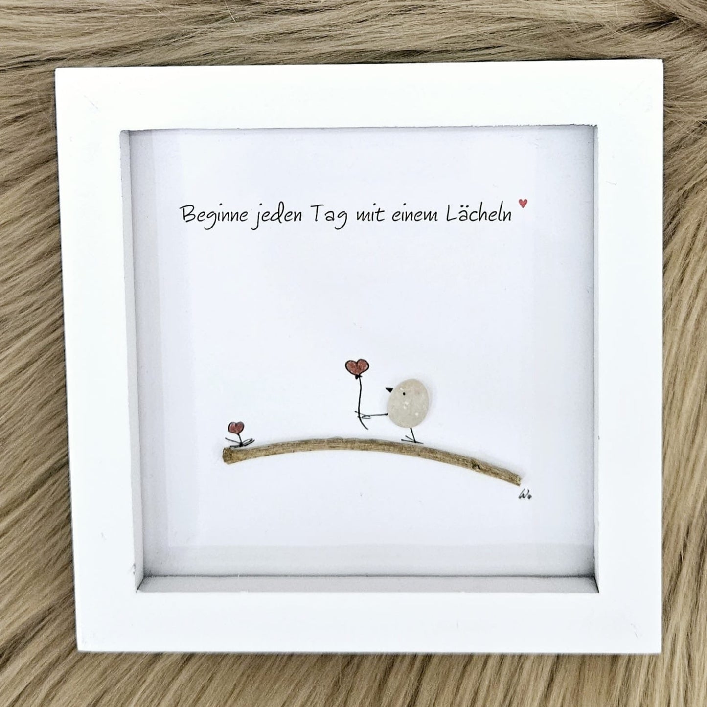 Pebble Bild "Beginne jeden Tag mit einem Lächeln"