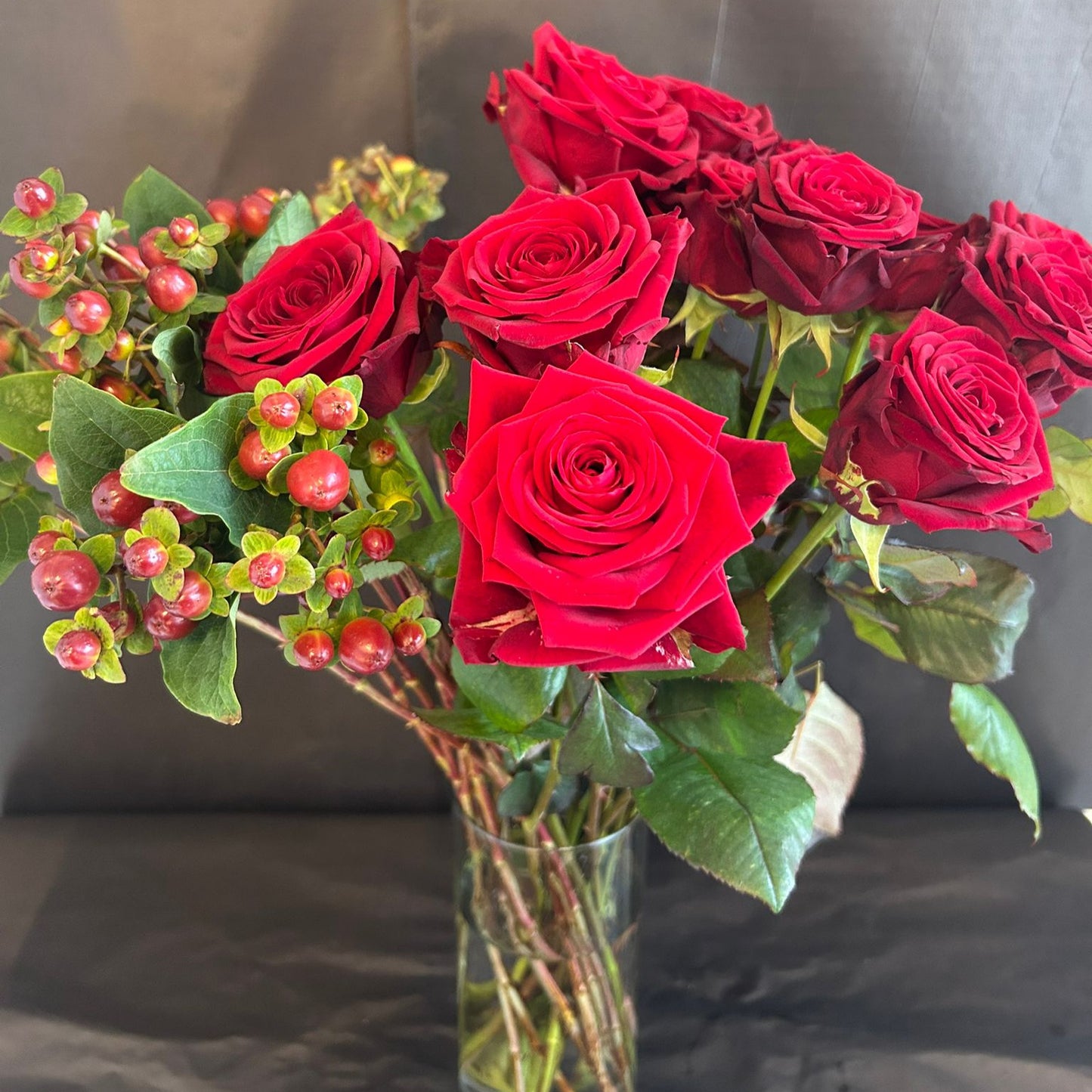 Frische rote Rose
