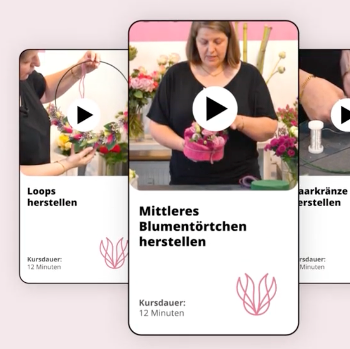Videokurs "Blumentörtchen"