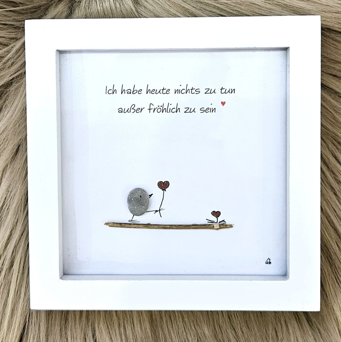 Pebble Bild "Ich habe heute nichts zu tun außer fröhlich zu sein"