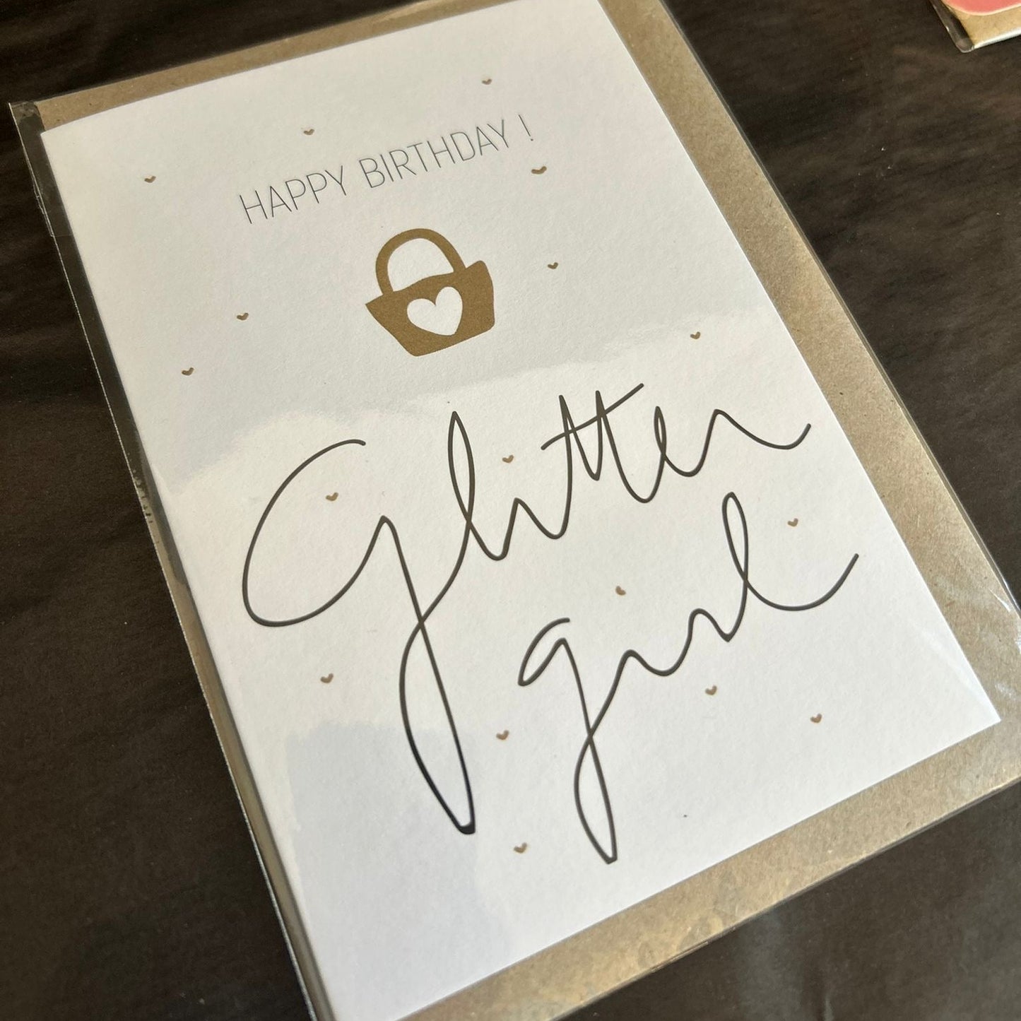 Geburtstagskarte "Glitter Girl"